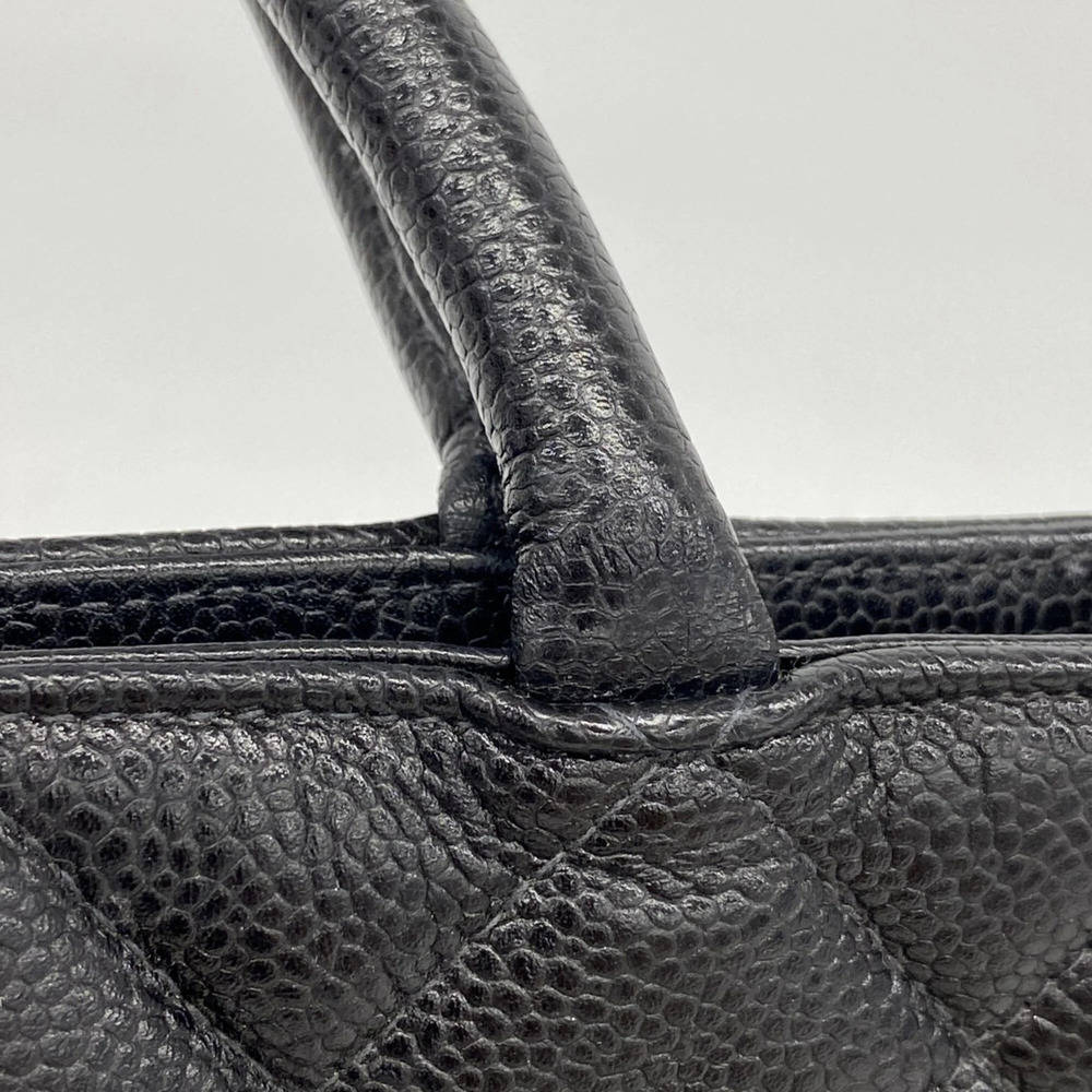 CHANEL Black Caviar Leather Reissue Tote Bag - Picture 8 of 9